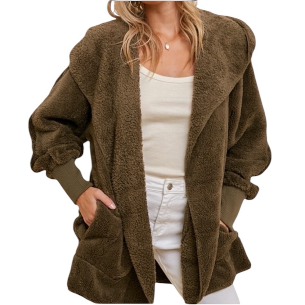 Teddy Coat, one size, NEW reposhed from Karisfashion, cozy warm!